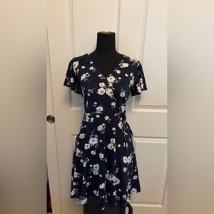 Fortune + Ivy floral wrap dress